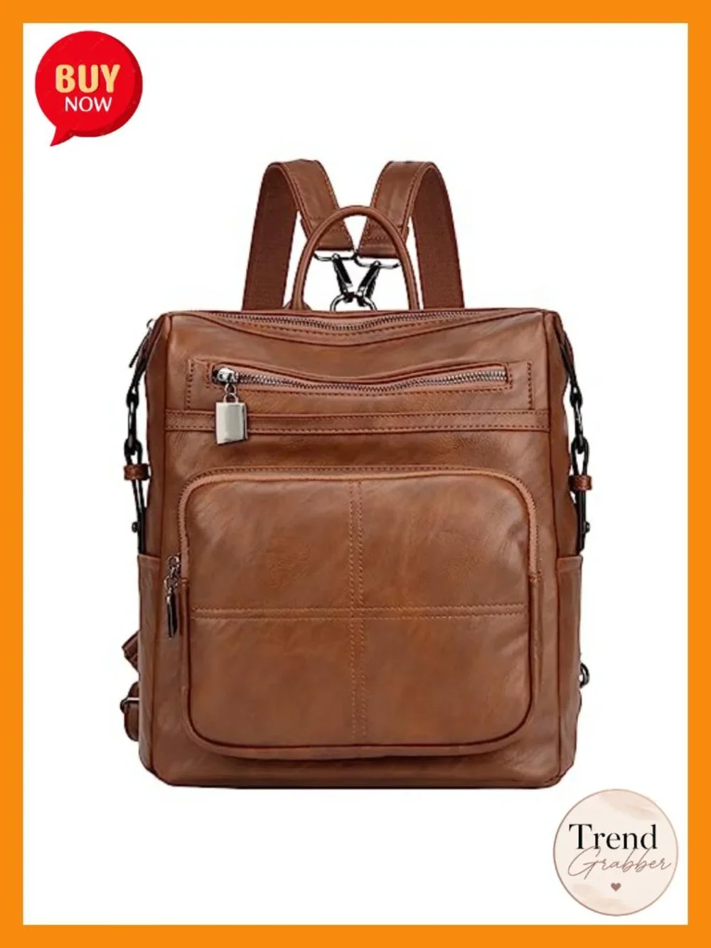 Women's Convertible Vegan Leather Backpack Purse, Fashion Faux Leather Shoulder